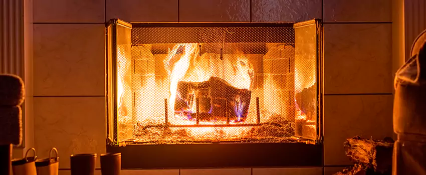 Mendota Hearth Landscape Fireplace Installation in South Holland, Illinois