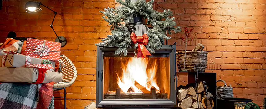 Travis Industries Linear Gas Fireplace Installation in South Holland, Illinois